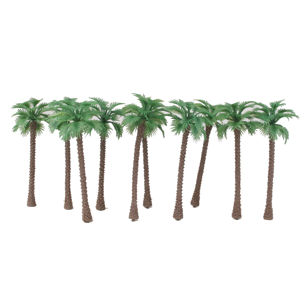 10 Trees Model Train Railway Architecture Diorama Scenery OO HO 14cm