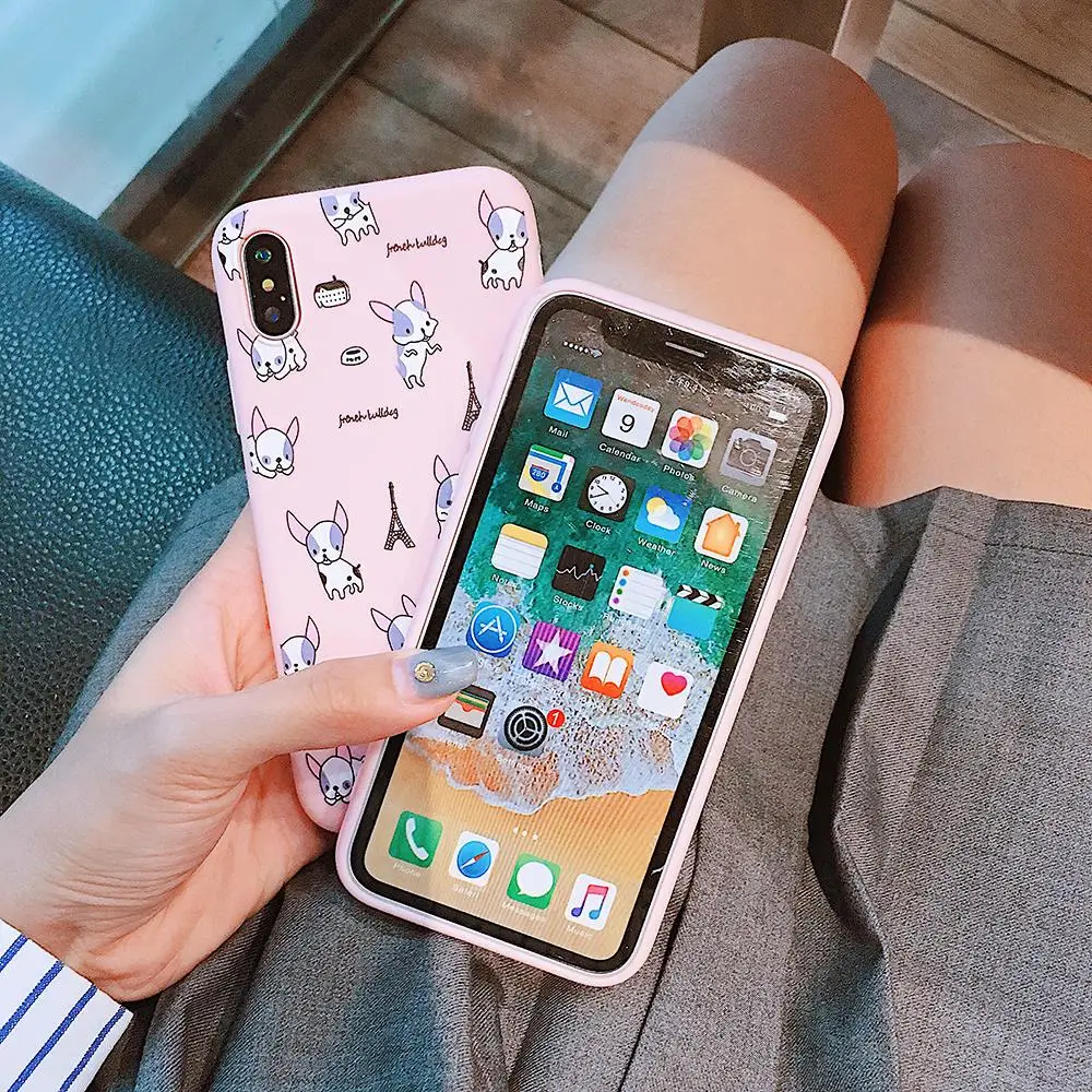 Shiba Inu Muster Telefon Fällen Für iPhone 7 8 Weiche Silikon Fall Abdeckung Für iPhone 6 6 s 7 8 p