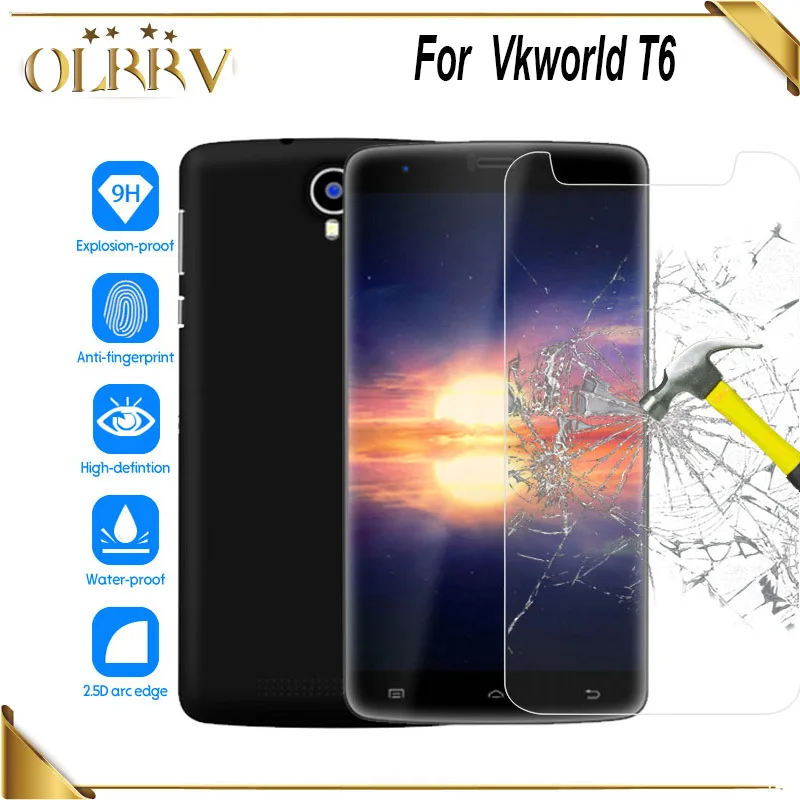 OLRRV для Vkworld T6 закаленное стекло Переднее Защитная пленка Замена телефона высокое