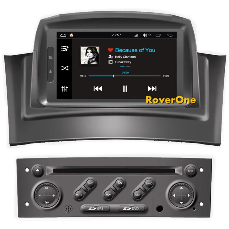 Best RoverOne Android 8.0 Octa Core Car Radio DVD GPS For Renault Megane 2 II Fluence Touchscreen Android Multimedia Player Head Unit 9