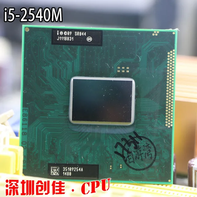 Shipping free original Intel Core i5 2540M CPU 3M 2.6GHz socket G2 Dual ...