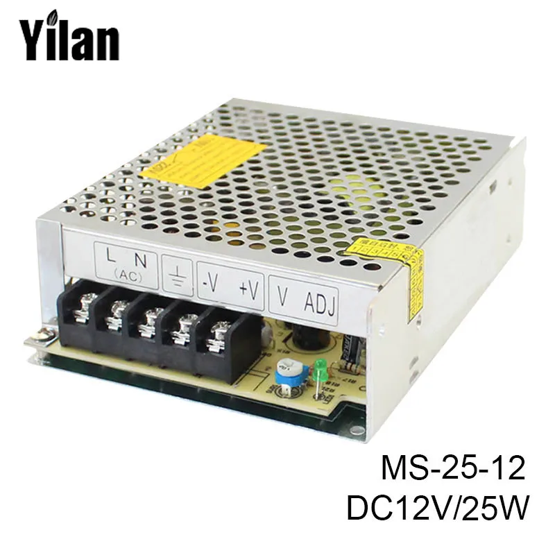 MS 25 12V Series Mini Size 25W Single Output 12V 2.1A Switch Mode Power