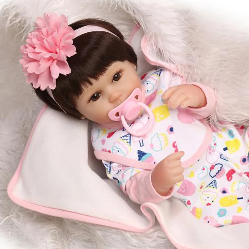 

Reborn Babies 17 "Soft Silicone Dolls 42cm Magnetic Lovely Lifelike Cute Girl's Girl Gift Toy dolls baby reborn