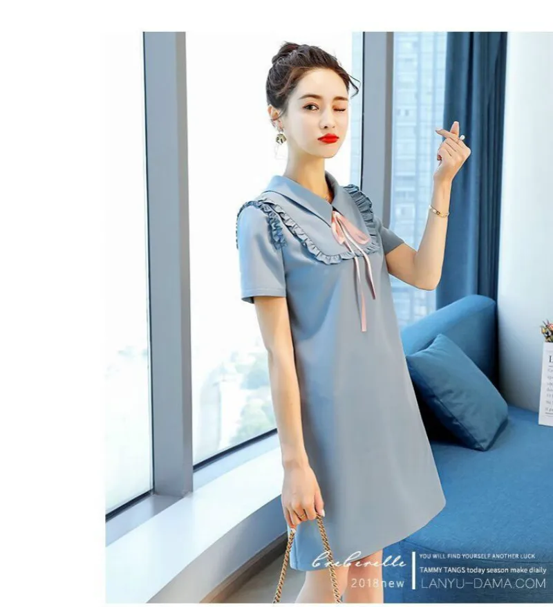 

DakunhuiLC2018 New Arrive Maternity Dress Woman Elegant Large Size Dress Pregnant Woman Clothes