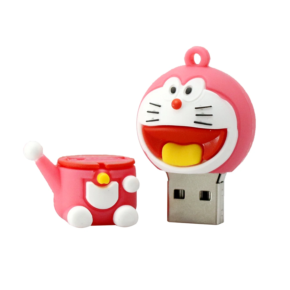 USB 2,0 флеш-накопители мультфильм Doraemon Cat карта памяти, Флеш накопитель 4 ГБ 8 ГБ 16 ГБ 32 ГБ 64 ГБ 128 Гб флешки Usb-флэш-диск подарки