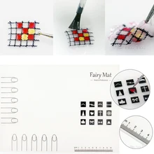 Nail Art Маникюр Кремния Коврик для Ногтей Штамповки Обратный Печать Воды Мраморный Художника Ногтей Практике Рабочее Пространство Pad