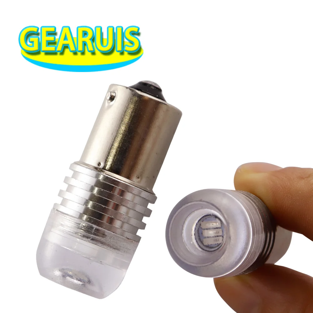 10 шт. S25 P21W 1156 BA15S стробоскосветильник ческая Вспышка 3 Вт Объектив SMD 7020