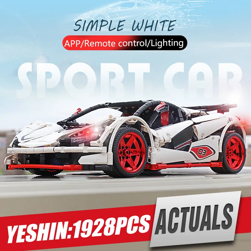 

DHL Yeshin 20087 Technic Car Compatible With Legoingly MOC-3918 Icarus Car Set Kid Building Blocks Bricks APP Motor RC Cars Toys