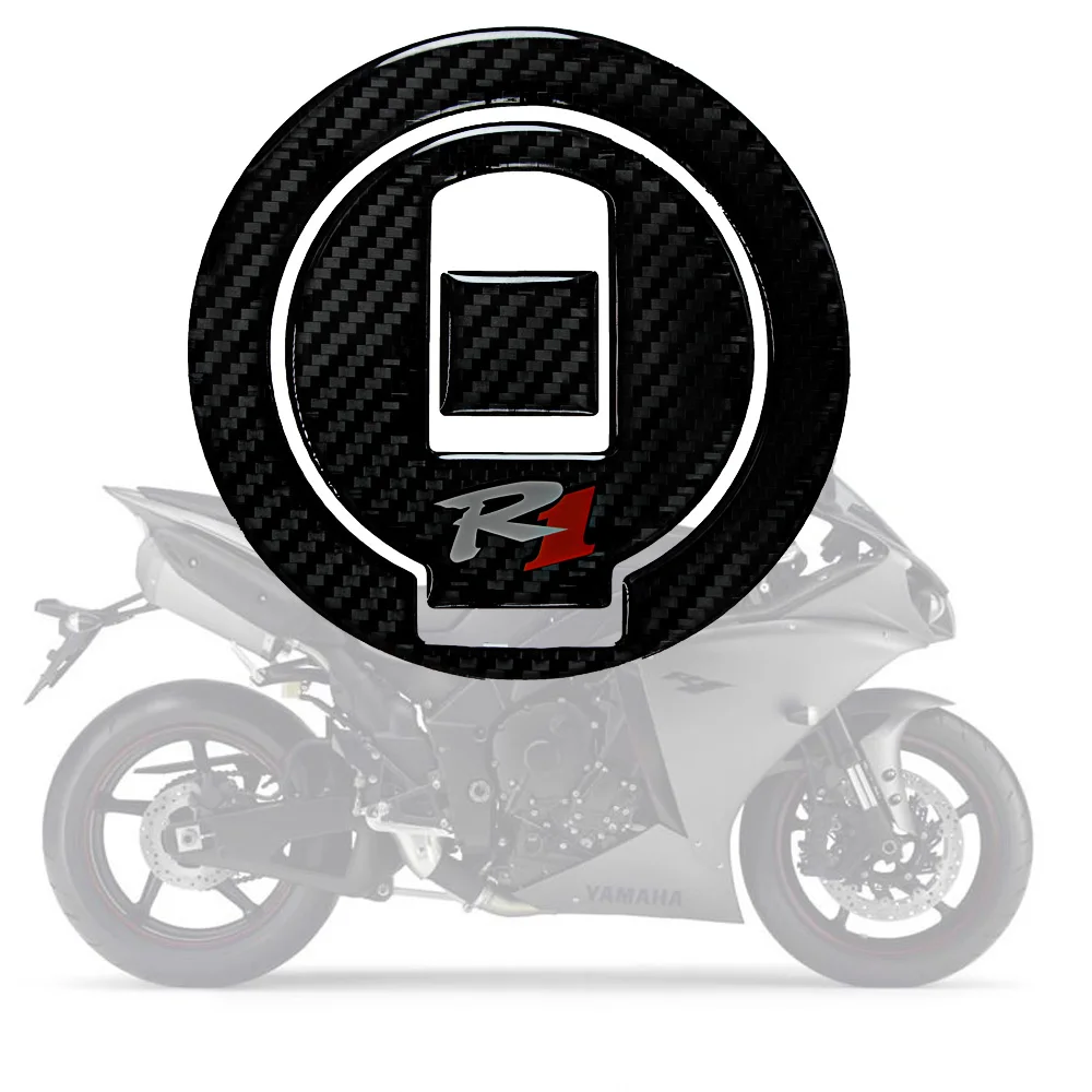 

motorcycle Protector decals 3D Carbon Fiber Motorcycle Oil Fuel Gas Cap Cover Decal Sticker For Yamaha YZF-R1 R1 1998 1999