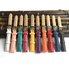 Ремешок для часов 12 мм pu искусственный светильник кожаный ремешок для часов Горячая Мода часы карамельного цвета ремешок женские correas para reloj X003