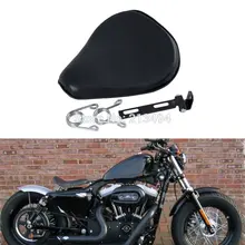 Motorcycle Spring Mounted Solo Seat For Harley Sportster Bobber Chopper Customs