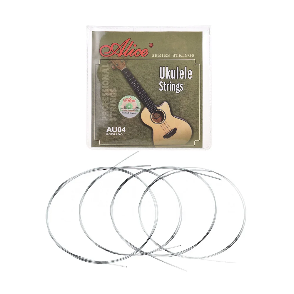 AU04 сопрано Струны для укулеле набор Ukelele Uke String (B F D A) Прозрачный нейлон (. 022 . 032)