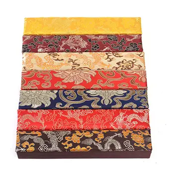 

Wholesale 10PCS Chinese Handmade Brocade Rectangle Jewelry Necklace Gift Boxes Storage Boxes