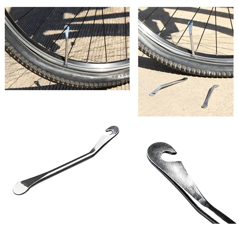 Cycling Bike Bicycle Metal Pry Bar Stick Tire Tyre Lever Opener Repair Tool  (1)