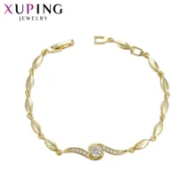 Xuping Мода Геометрические элегантный браслет окружающей среды медь для женщин девочек ювелирные изделия рождественские подарки S75-74875