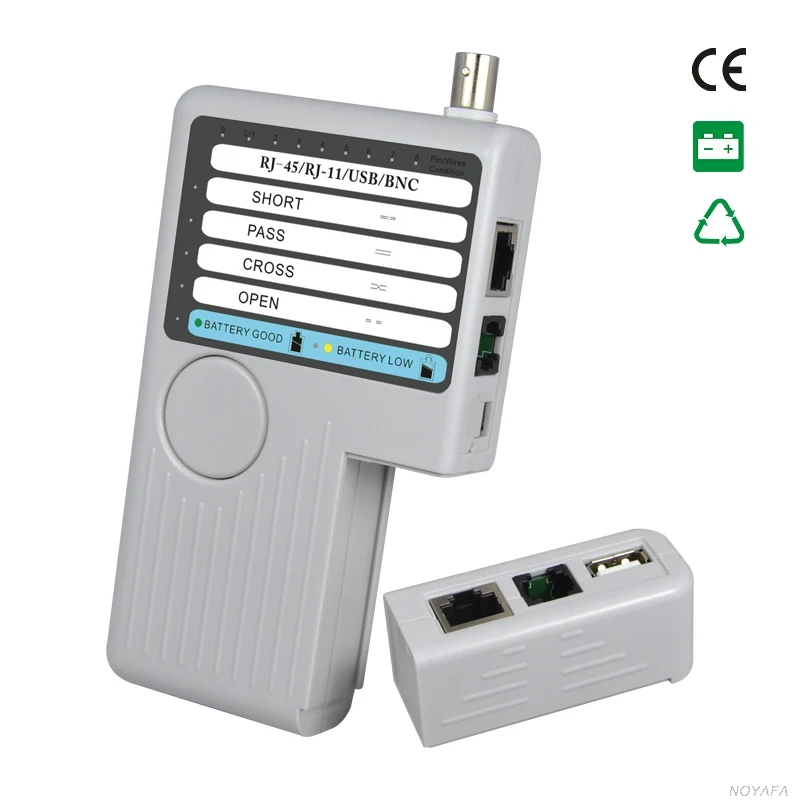 

NF-3368 4 in 1 Network Cable Tester Remote RJ11 RJ45 USB BNC LAN Network Phone Cable Tester Meter