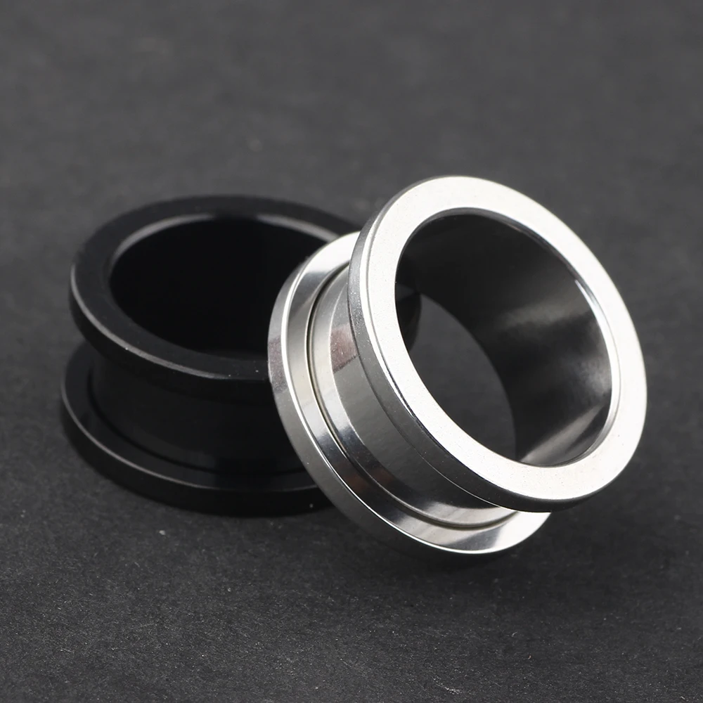 JUNLOWPY Ear Plugs 2-25mm Big Gauges Wholesales Body Jewelry Flesh Tunnel Ear Expander Kits Stretcher Ear Plug Tunnels