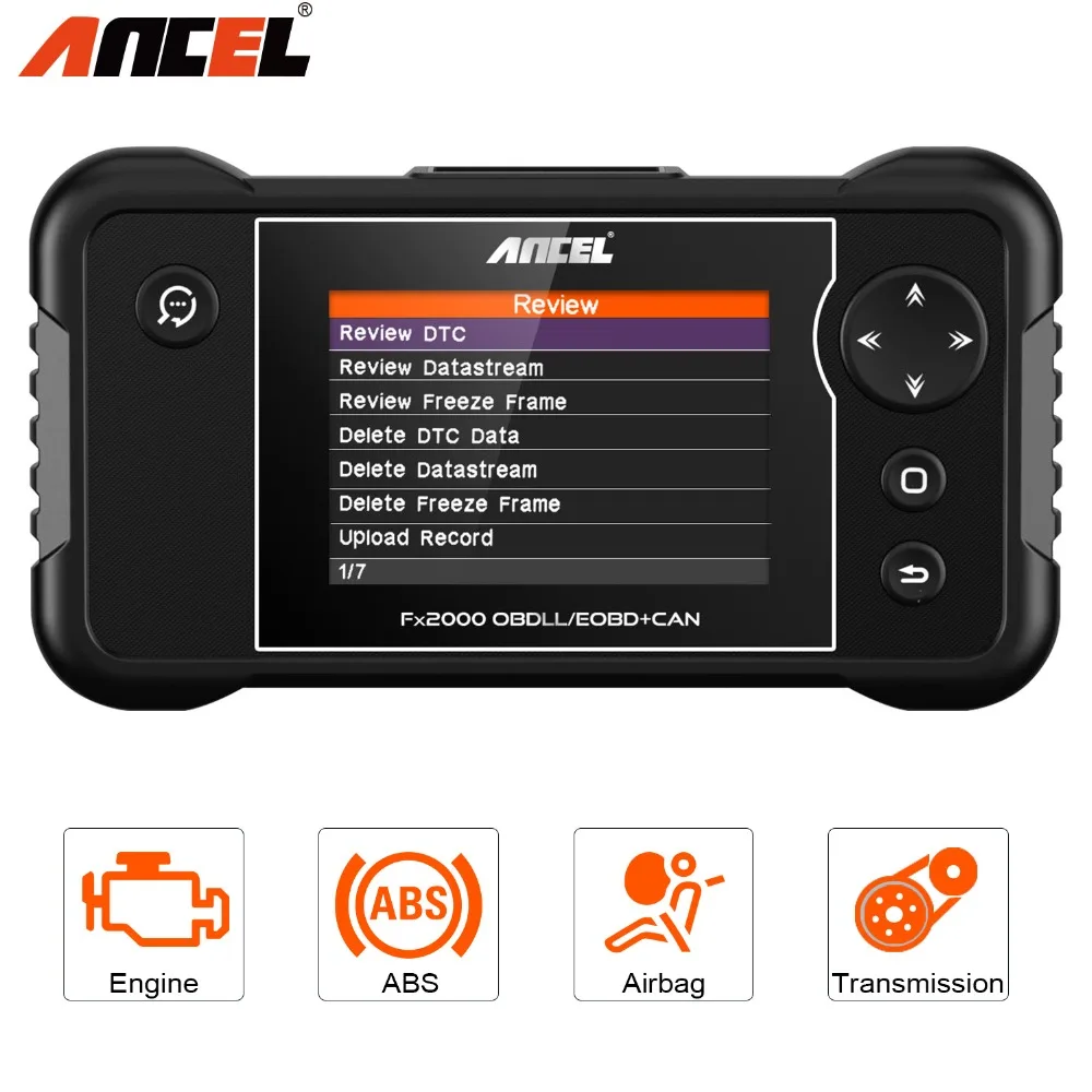 OBD2 автомобильной Сканнер ancel FX2000 ODB инструмент диагностики для Eng/ABS/SRS/AT код