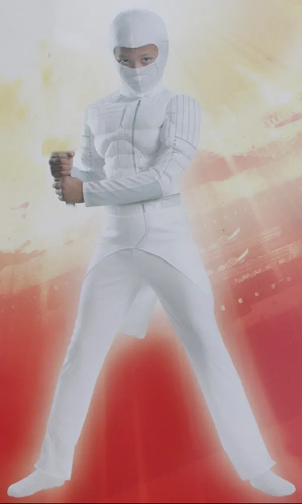 New The Avengers muscle white Ninja costume halloween party Fancy dress