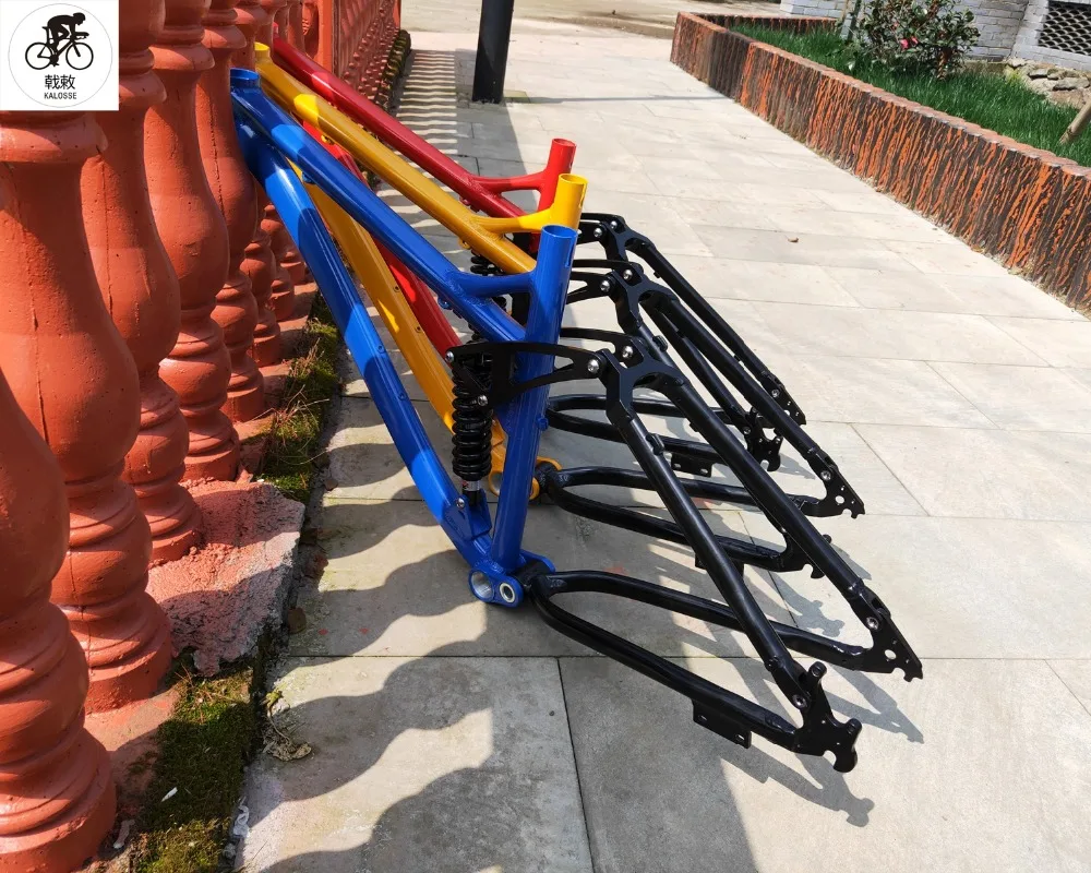 Excellent 1-1/8inch  26*17 inch  aluminum alloy  mountain  bike frame ,   DIY colors  full suspension Bicyle bike frame 0