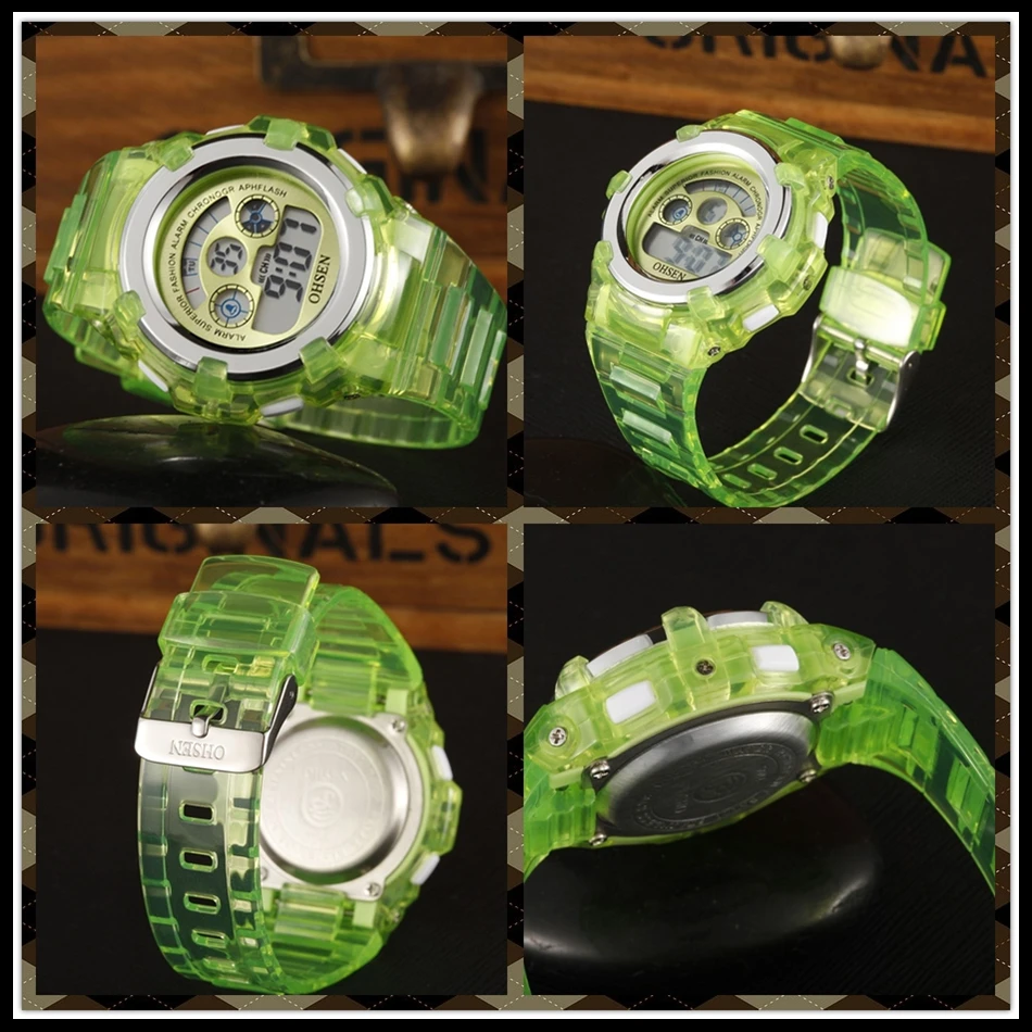 OHSEN Children Watch Fashion Casual Watches Quartz Wristwatches Waterproof Jelly Kids Clock boys Hours girls Students Wristwatch (19)