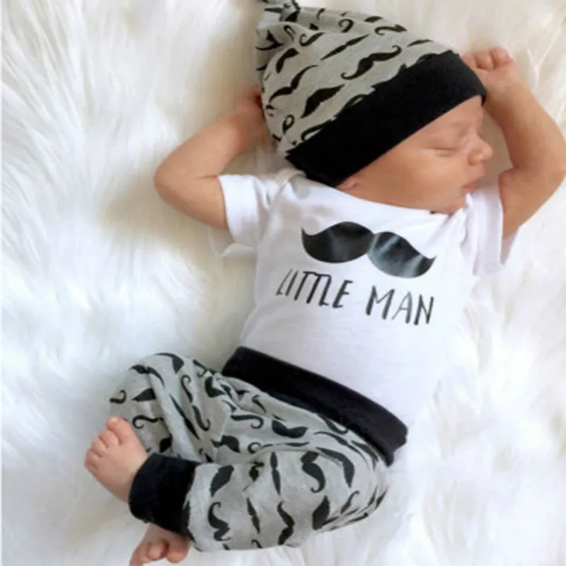 

Toddler Infant Baby Girl Boy Tops Romper Leggings Pants Hat Outfits Set Clothes