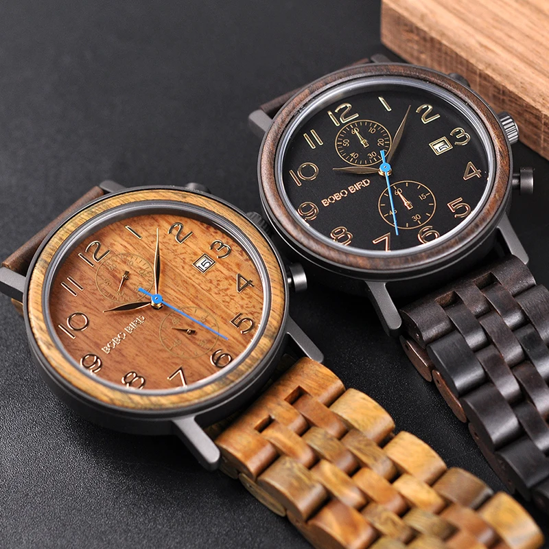 Erkek Kol Saati, роскошный бренд, БОБО птица, новые дизайны часов, Мужской деревянный браслет, принимаем прямые поставки, отличный подарок для Отца и Сына