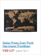 Делюкс Wissen Zwart карта мира крассен Wereldkaart Gepersonaliseerde Reizen царапина для Kaart Kamer Woondecoratie Muurstickers