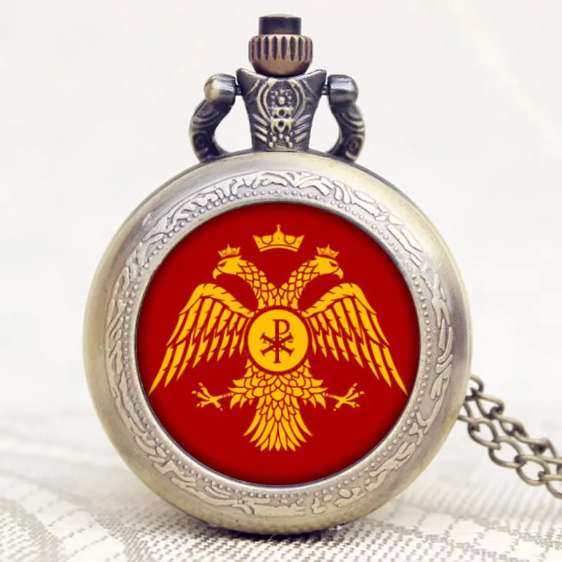 Retro Eagle Desgin Russia Double-headed for Men Women Quartz Watches Pendant Pocket Watch relojes mujer Relogio Gifts | Наручные часы