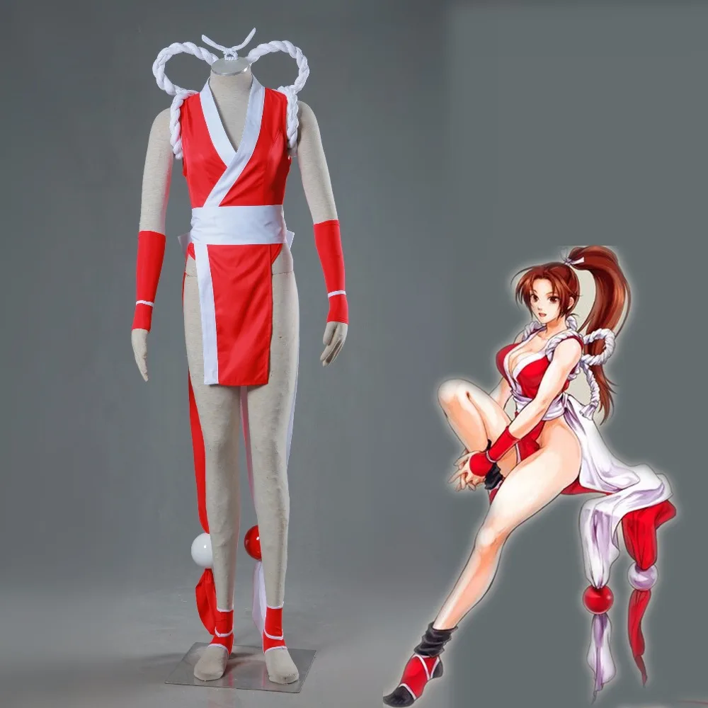 Athemis Mai Shiranui Король бойцов КОФ Косплей Костюм Аниме сексуальные продукты|king of fighters