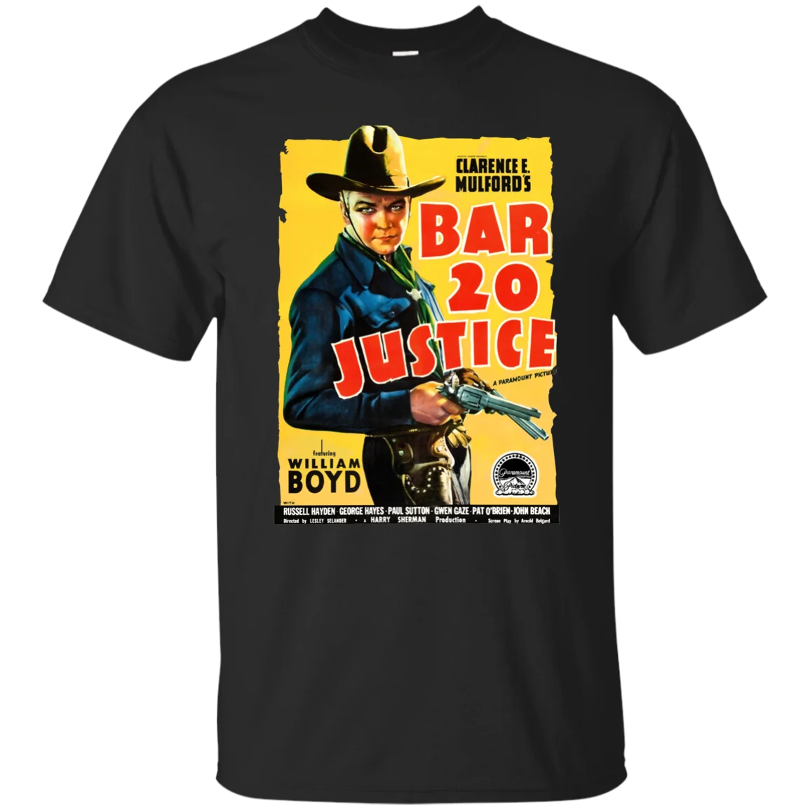 Bar 20 Justice Hopalong Cassidy Вильям Бойд вестерн ковбой пистолет фильм крутая Повседневная