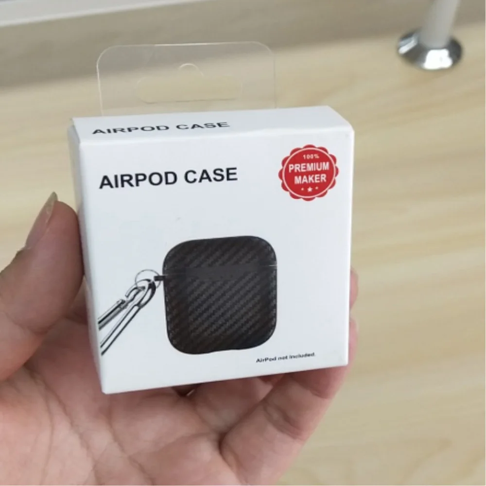 Для Apple AirPods Bluetooth беспроводные наушники чехол для наушников чехол для крышки корпуса из углеродного волокна чехлы протектор для AirPod зарядная коробка