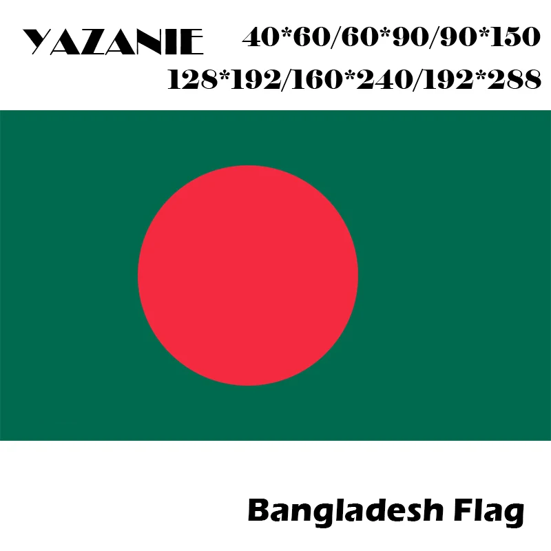YAZANIE 60*90 см/90*150 см/120*180 см/160*240 см Флаг Бангладеш Бенгальский Европейский Флаг Страны мира украшения флаги и баннеры