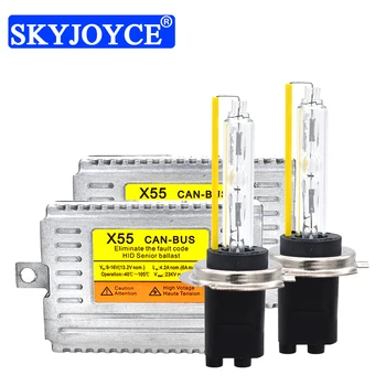 

SKYJOYCE 55W Canbus HID LIGHT Kit Original DLT X55 Canbus HID Ballast Reactors 55W 5500K Fast Bright H1 H7 H11 9012 D2H HID Bulb
