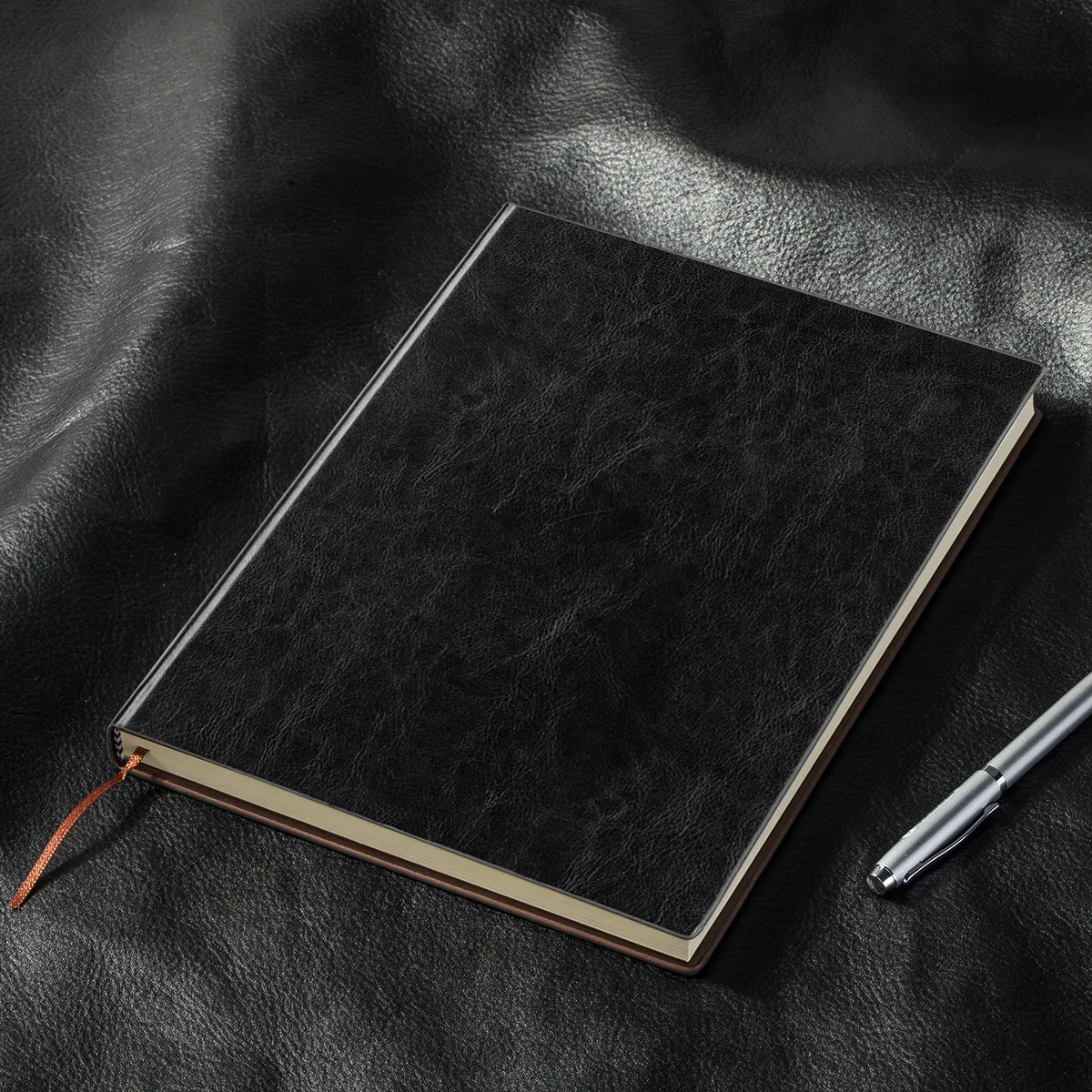 

stationery 3185PU leather surface Notepad stationery 16K large notebook thickening notebook record