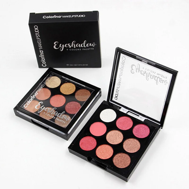 9 Color Shimmer Matte Eye Shadow Glitter Eyeshadow Palette Pressed MakeUp Long Lasting Eye Palette For Beauty Cosmetic 4 Styles