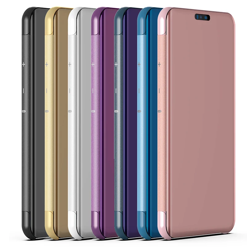 Чехол для LG V40 2018 роскошный откидной кожаный прозрачный зеркальный 360 Жесткий