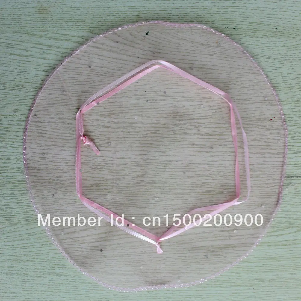 

25cm/10inch diameter sequin pink round organza pouch gift pouch jewelry pouch sweet pouch