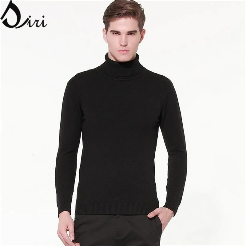 Winter High Neck Thick Warm Sweater Men Turtleneck Brand