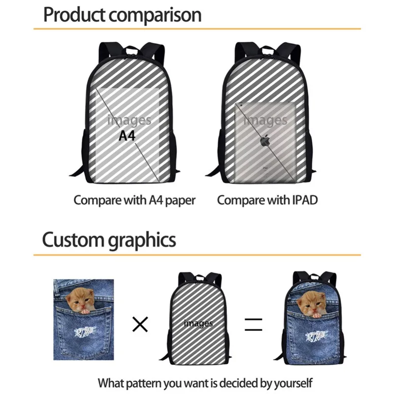 moda mochila para a juventude childen mochila