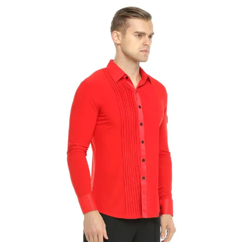 

Mens ballroom shirts adult dance clothes men clothing dancing ballroom latin shirts latin dance men black men's latin dance top