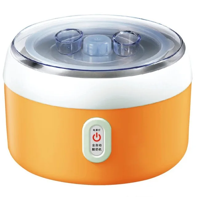 LSATCHi 1.2L полный автоматический изготовитель йогурта электрическая ферментация многофункциональная машина большой емкости из нержавеющей стали - Цвет: Orange