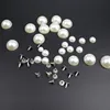 50PC Half Round Imitation Pearl Rivets DIY Garment Accessories Pearl Rivet Spikes For Cloth Pants Hat Crafts Decoration Button ► Photo 3/6