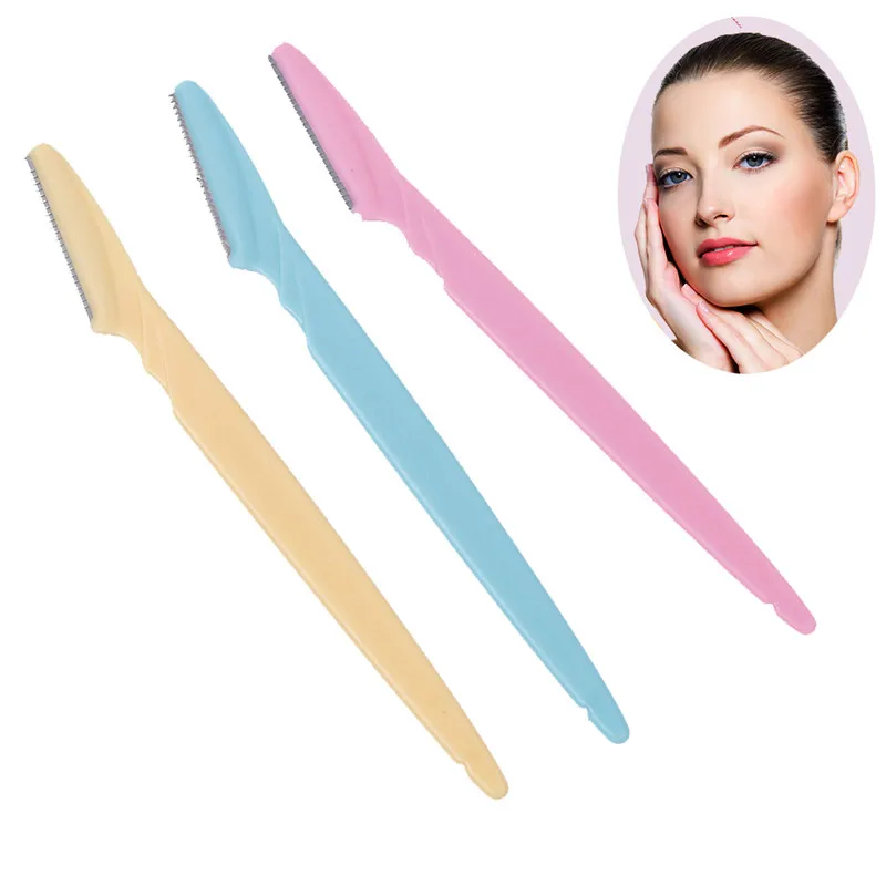 3Pcs/Set Eyebrow razor Facial Hair Remover Eyebrow Trimmer sharp Mini