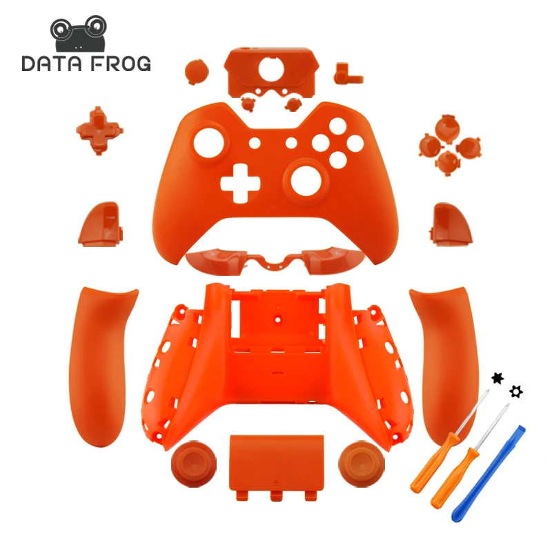 

High quality 2016 New Matte Orange Full Housing Shell Case Parts for Xbox One Wireless Controller free tools