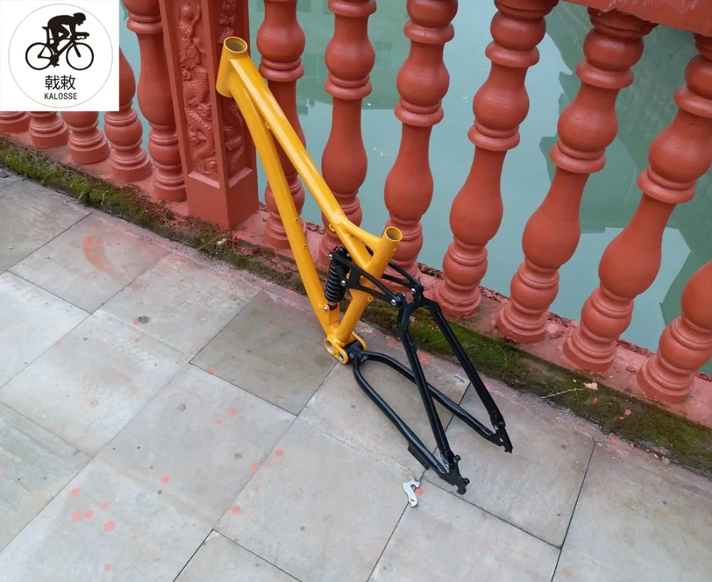 Clearance Kalosse adults  mountain  bicycle frame  27.5X17 inch soft-tail  190mm travel  27.5er mountain  bike frame 9