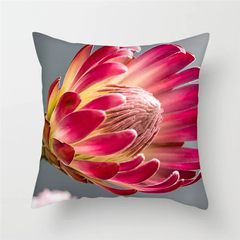 

Fuwatacchi Journey Scenery Customization Cushion Cover Plant Life Art Customize Throw Pillows Cover Linen Pillowcase 45cm*45cm