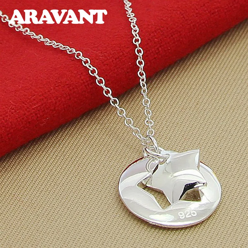 

New Design Star Pendants Necklace For Women 925 Silver Necklace Jewelry