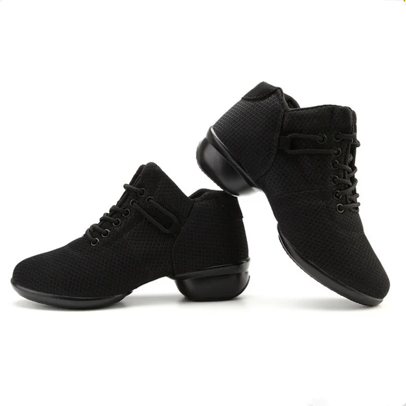 Новые женские спортивные танцевальные туфли для Джазовки; новые танцевальные туфли для женщин; современная уличная обувь для танцев на шнуровке; удобная дышащая обувь
