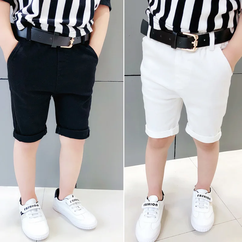 

han edition children pure color cowboy leisure childre pants in the summer Cotton boys pants fashion Straight pants ALI 349